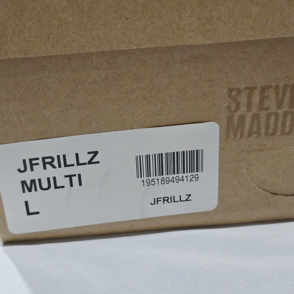 Steve Madden ✦ Frillz Slippers ✦ Faux Fur Colorblock Open Toe Cozy Grip Sole NWT